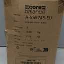 Core Balance Exercise Ball, Stability Ball for Yoga, Pilates and Fitness, Gym Ball for Home Gym and Office Chair, Training, Physical Therapy, Anti Burst, Pump Included, 55cm (Black)