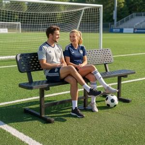 DWVO 6ft Heavy Duty Metal Park Bench with Back, Coated Steel Frame for Outside, Commercial Grade Outdoor Thermoplastic Coated Bench, Industrial Strength Seating for Yard Patio Public Spaces