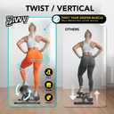 ZIWWVY Stepper Machine with Resistance Bands, Mini Stepper with 300LBS Weight Capacity, Twist Stepper for Full Body Workout, Adjustable Step Height, Smooth and Quiet, Step Machine for Men Women