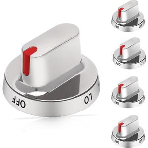 Upgraded 5pcs DG64-00472A / DG64-00347A Stove knobs Compatible with Samsung Gas Range Knobs DG64-00473A,DG64-00347B Stove knob, Replaces FX710bgs, NX58F5500SS, FX510BGS, FX510BGS, NX58F5300SS