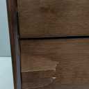 Artswish Solid Wood Nightstand with Charging Station and Drawer, Mid-Century Modern Nightstand, Walnut Bedside Table End Tables, Wooden Side Table for Bedroom