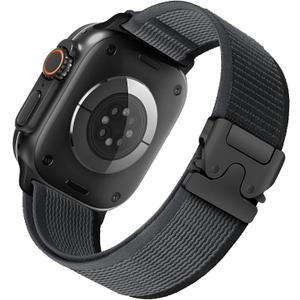 Trail Loop Band for Apple Watch Ultra/3/2 Bands 49mm 46mm 45mm 44mm 42mm 41mm 40mm 38mm Men Women,Braided Elastic Weave Nylon Sport Strap Fabric Wristband for iWatch Series 11 10 9 8 7 6 5 4 3 SE 3/2
