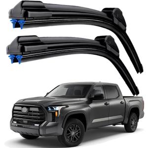 Dual Rubber Blade Windshield Wipers for Toyota Tundra 2007 2008 2009 2010 2011 2012 2013 2014 2015 2016 2017 2018 2019 2020 2021 Sequoia 2008-2022 Wiper Blades 26"+23"