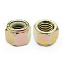 Grade 8 Coarse Lock Nuts, 1/2-13, Piece-20, 1/2"-13 Grade 8 Yellow Zinc Finish Steel Nylon Insert Lock Nut