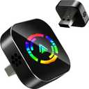 Wireless CarPlay Adapter, 2026 Upgraded Wired to Wireless for Apple CarPlay & Android Auto, Mini USB Design Car Play Adapter with Type-C Extension, Plug and Play, Stable Connection & No Latency