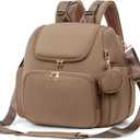 CEI-CEI Neoprene Diaper Bag Backpack Stylish Baby Maternity Bags Travel Tote for Mom with Insulated Pockets, Changing Pad, Stowable Shoulder Strap