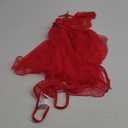 Lilosy Sexy Polka Dots Mesh Sheer Lace Babydoll Chemise Lingerie Set Floral Sleep Wear S