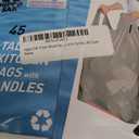 Hippo Sak - Tall Kitchen Garbage Bags with Ergonomic Handles - 13 Gallon Trash Bags Made from Recycled Ocean Bound Plastic - Super Strong and Leak Proof Tall Kitchen Trash Bags (45 Count)