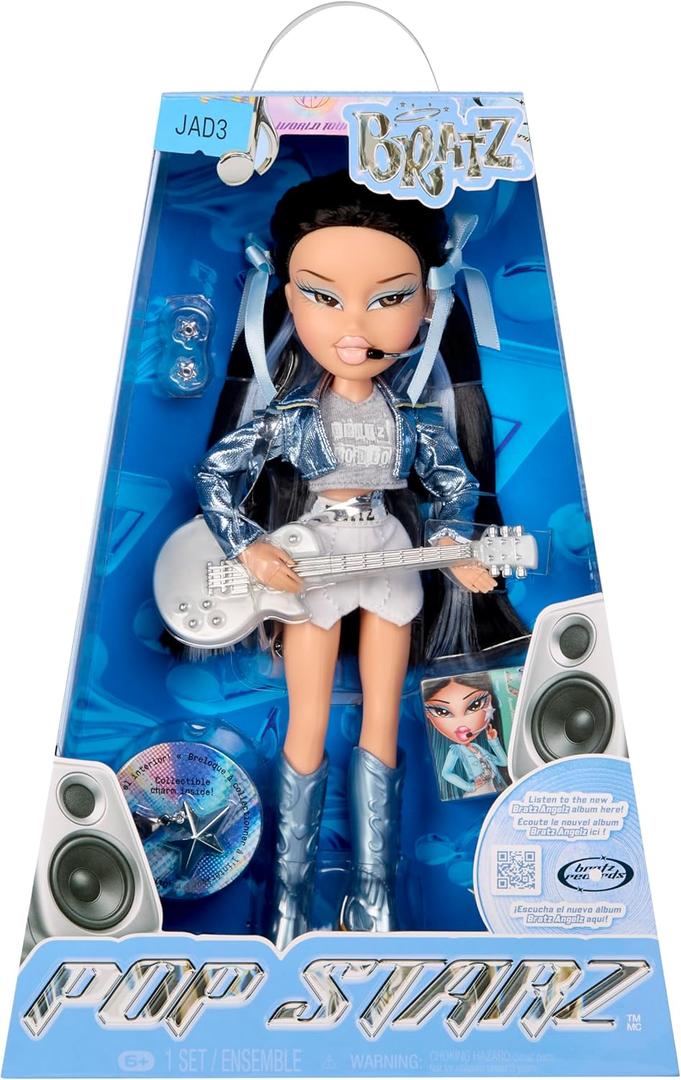 Bratz Pop Starz Jade Fashion Doll with Accessories and Charm, Onesize