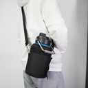 Konokyo Half Gallon Jug with Handle,64 oz Insulated Water Bottle with Carrying Pouch,Double Wall Vacuum Stainless Steel Metal Bottle,Gray