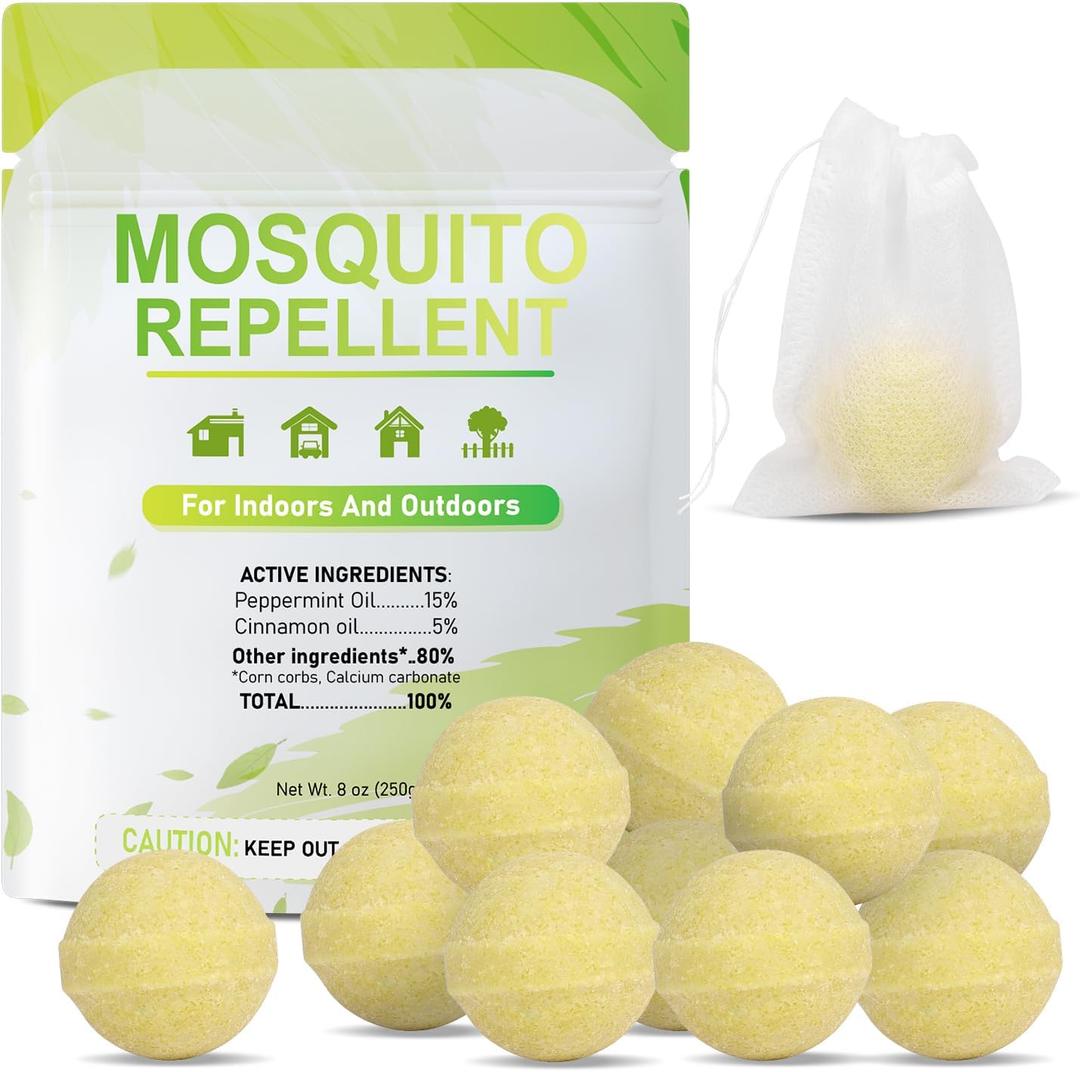 Mosquito Repellent Outdoor Patio, Mosquito Repellent Outdoor Powerful, Patio Mosquito Repellent Outdoor Mosquito Trap for Yard, Camping, Child&Pets Friendly 10 Pack
