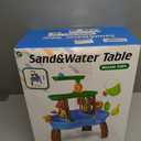 Water Table for Toddlers 3-5 Outdoor Toys for Kids Ages 4-8 3-Tier Kids Sand Water Tables with Fishing Game Set Activity Sensory Table Summer Gift Beach Outside Toys for Toddler Boys