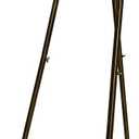 SULIANG Metal Easel Stand with Chain Support for Mirror,Iron Floor Easels for Display Wedding Sign,58 Inch Adjustable Arts & Crafts Easels(Bronze)