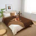 fuguitex Waterproof Dog Blanket Reversible for Small Dogs Resistant Leakproof Washable Couch Cushion Bed Protector Cover for Indoor Furniture Pet Friendly82"*82",Brown+Chocolate