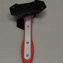 MAYESAR Brake Caliper Compression Tool, Caliper Piston Compressor Tool With Additional 2 pcs Large Steel Plate and 2 Hooks, 360Adjustable Brake Caliper Tool for Single Twin Quad Piston Calipers (Red)