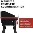 Camp Chef Folding Side Shelf Set for Three-Burners, Red