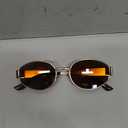 Livho 2025 Trendy Oval Sunglasses for Women Men Trendy Small Sun Glasses Classic Metal Frame Shades UV400 Protection
Color: Gold Brown
