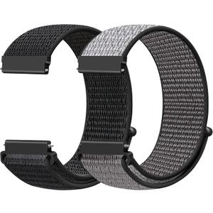 18mm Nylon Sport Quick Release Watch Bands Compatible with Garmin Venu 4 41mm/3S 41mm/Venu 2S/Vivoactive 4S/Vivomove 3S/Active S/Forerunner 265S(42mm)/255S/Fossil Women's Gen 6 42mm/5E 42mm Women Men