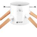 Tree Nest Christmas Tree Stand Base Xmas Modern Tree Metal Holder Stand for Real Tree Fits up to 8.5ft FamilyWhite