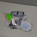 Copkim 20 Pcs Winter Christmas Diamond Art Magnets Winter Fridge Magnet Diamond Painting Snowflake 5D DIY Art Decals Craft for Xmas Ornaments Family Decor