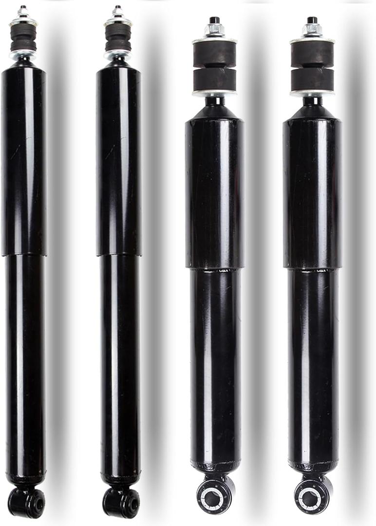 Struts AUTOMUTO Shock Absorbers - Fits Ford E-150 (2007), E-250 (2003-2007, 1992-2002) Econoline - Front & Rear Auto Shocks (344371, 345080) 4 Packs