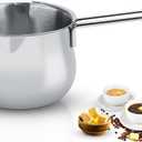 Butter Melting Pot, 28 OZ/800 ml Stainless Steel Small Pot, 304 Stainless Steel Butter Warmer Pan, Small Sauce Pan for Stove Top, Chocolate Melting, Coffee Tea Soup Warming