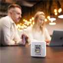 SAF Aranet4 Home: Wireless Indoor Air Quality Monitor for Office or School (CO2, Temperature, Humidity and More) Portable, Battery Powered, E-Ink Screen, App for Configuration & Data History