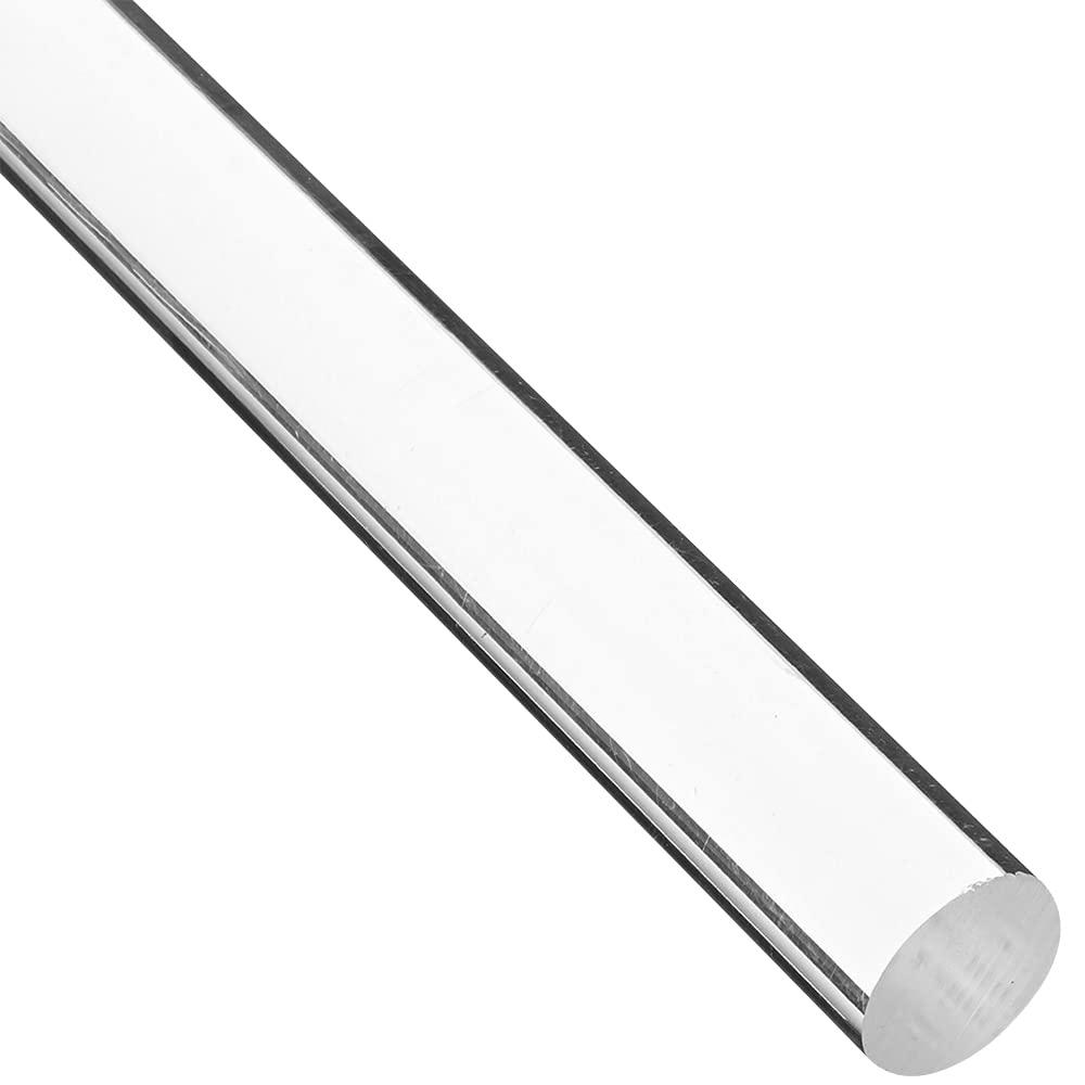 Acrylic Lucite Dowel - 7/8W x 24L - for DIY Projects, Crafts & More - Durable & Sturdy Material - 22mm x 610mm - One Rod - Clear