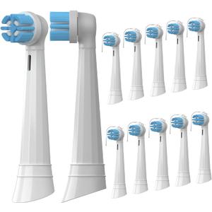 Replacement Toothbrush Head Compatible with Oral B IO, Replacement Heads for Oral B IO 3 4 5 6 7 7G 8 9 10 Series Electric Toothbrushes, White, 12 Count