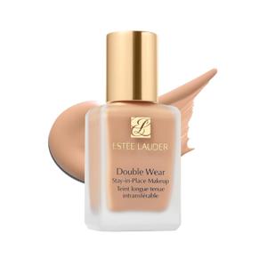 Este Lauder Double Wear Stay-in-Place Foundation Makeup | Long-Wear Matte Foundation, 1 Fl Oz (1C0 Shell - Very light with cool pink undertones)