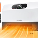 GiveBest Smart Wall Heater, 1500W Fast Heating Space Heater for Bedroom, Electric Space Heater with Thermostat for Indoor Use, Easy Wall Mounted, On/Off Timers, Works with Alexa, White