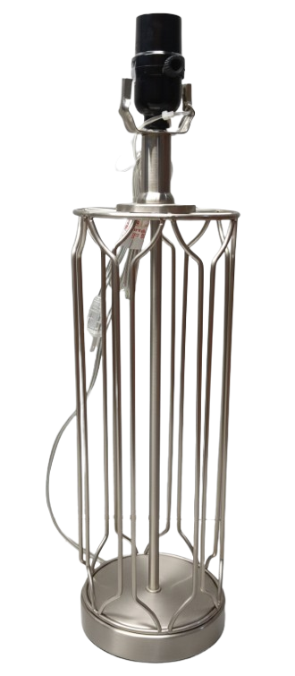 Lamp Holder, Lamp Base, Antique Brass, Silver