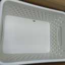Amazon Basics Decorative BPA-Free Plastic Storage Baskets, 9.9 x 7.4 x 4.16, Ivory, Pack of 6