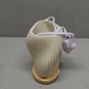 Zenply Dimmable Novelty Small Table Lamp for Bedroom, Vintage Style Striped Night Light, Mini Bedside Lamp for Small Space, Kids Room, Office, Dorm