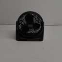 BLACK+DECKER 7-Inch Portable Turbo Fan, 3-Speed Settings, Desktop Personal Cooling for Table with 90° Tilt Angle Fan Head, Lightweight for Bedroom or Office, BFTU107, Black