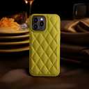 ZHEGAILIAN for iPhone 15 Pro Case, Military-Grade Protection, All-Around Shockproof Corners, Stylish Leather Phone Case for iPhone 15 Pro - Yellow