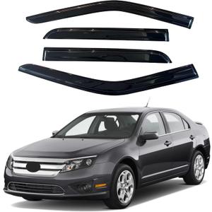 IG Window Visors Fit for 2006-2012 Ford Fusion (Excludes Hybrid Model), Out-Channel Rain Guards Vent Deflector, Car Accessories for 2007-2013 Lincoln MKZ, 2006-2010 Mercury Milan, 2006 Lincoln Zephyr