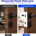 5-Piece Door Frame Reinforcement Kit, Anti Kick in Door Security, White