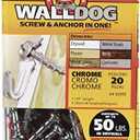 Hillman 3/16 in. Dia. x 1-1/4 in. L Chrome Pan Head Walldog Screw & Anchor 4 Pack