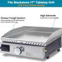 Stanbroil Griddle Top for Blackstone 17" Tabletop Grill with Front Grease System, Stainless Steel Griddle Replacement Top for Blackstone 1650 1867