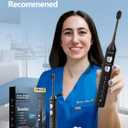 7MAGIC Sonic Electric Toothbrush for Adults and Kids - Up to 180 Days Runtime, 42000 VPM Powered Toothbrush, 5 Modes & 3 Intensities for Sensitive Teeth & Braces, Includes 8 Brush Heads, Black