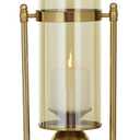 CosmoLiving by Cosmopolitan Metal Hurricane Lamp 10" x 5" x 17"