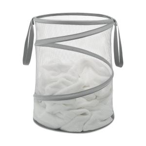 Whitmor Collapsible Laundry Hamper -15-Inch - Paloma Gray