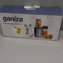 Ganiza Blender for Smoothies, 14Pcs Personal Blender for Shake and Smoothies for Kitchen with 3 Portable Cups (1x24oz & 2X17oz), Single Serve Smoothie Maker, Nutritious Recipe (Black Silver)