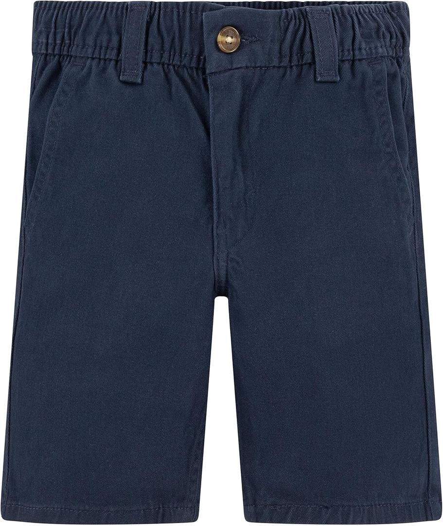 Levi Strauss Signature Gold Boys' Pull on Uniform Shorts (Medium, India Ink)