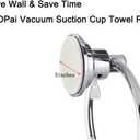 BOPai Drill Free Powerful Vacuum Suction Cup Towel Ring Shower Washcloth Hand Towel Round Holder