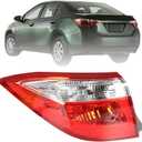 WFLNHB Outer Left Side Tail Light Assembly Replacement for Toyota Corolla 2014 2015 2016 Driver Side Rear Tail Light Lamp 8156002751 TO2804118