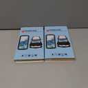 2 x Ninki Case for iPhone 15 Pro - Metal Case with Screen Protector, Shockproof Aluminium Silicone Body, Kickstand, Black