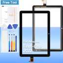 Touch Screen Replacement for Amazon Fire HD 8 2022 / HD 8 Plus Tablet 2022 12th Gen 8.0 inch KFRAWI KFRAPWI Front Glass Touch Panel Digitizer with Tools(Not Include LCD)