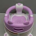 Baby Bath Seat for Babies 6 Months & up, Non-Slip Toddler Bath Seats for Babies Sitting Up, Safe Infant & Newborn Bathtub Chair with 4 Suction Cups & Soft Cushion for Shower,Lavender